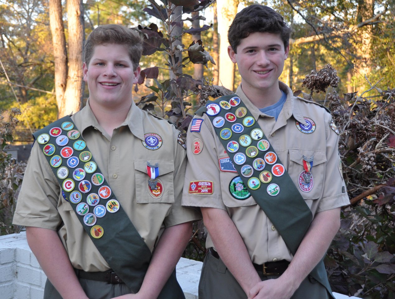 Elliott, Trammell become Eagle Scouts 