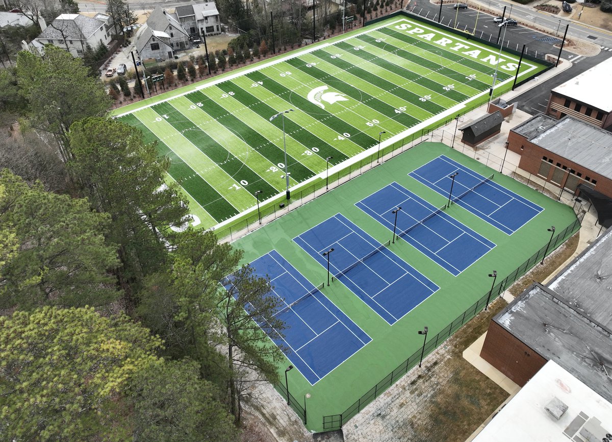 Mountain Brook Junior High School Athletic Facility: Artificial Turf, Tennis Courts, and More by Sports Turf Company