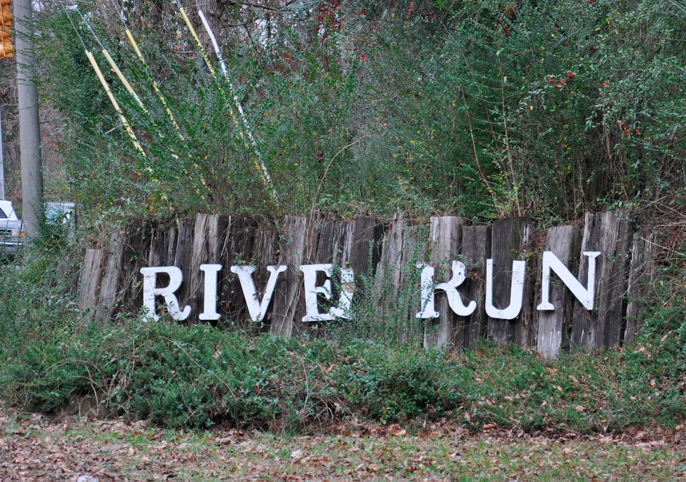 River Run Sign Cahaba River Park