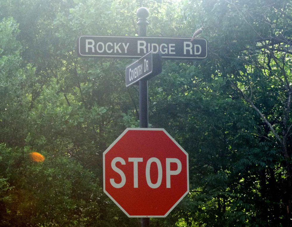 Rocky Ridge Road Sign