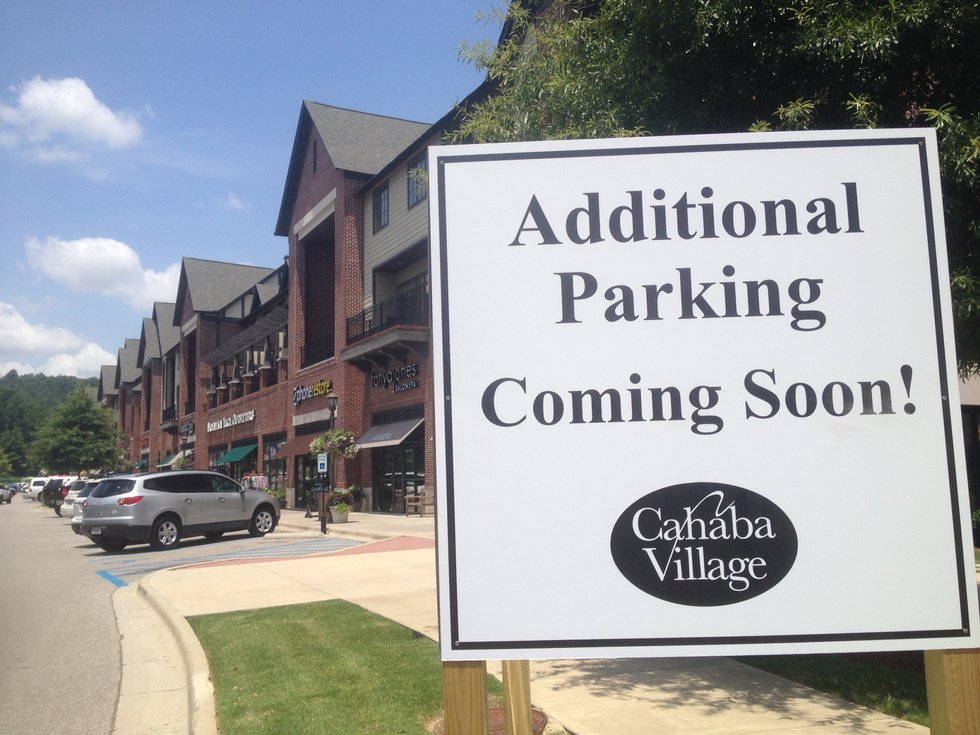 Cahaba Village Parking Addition Sign
